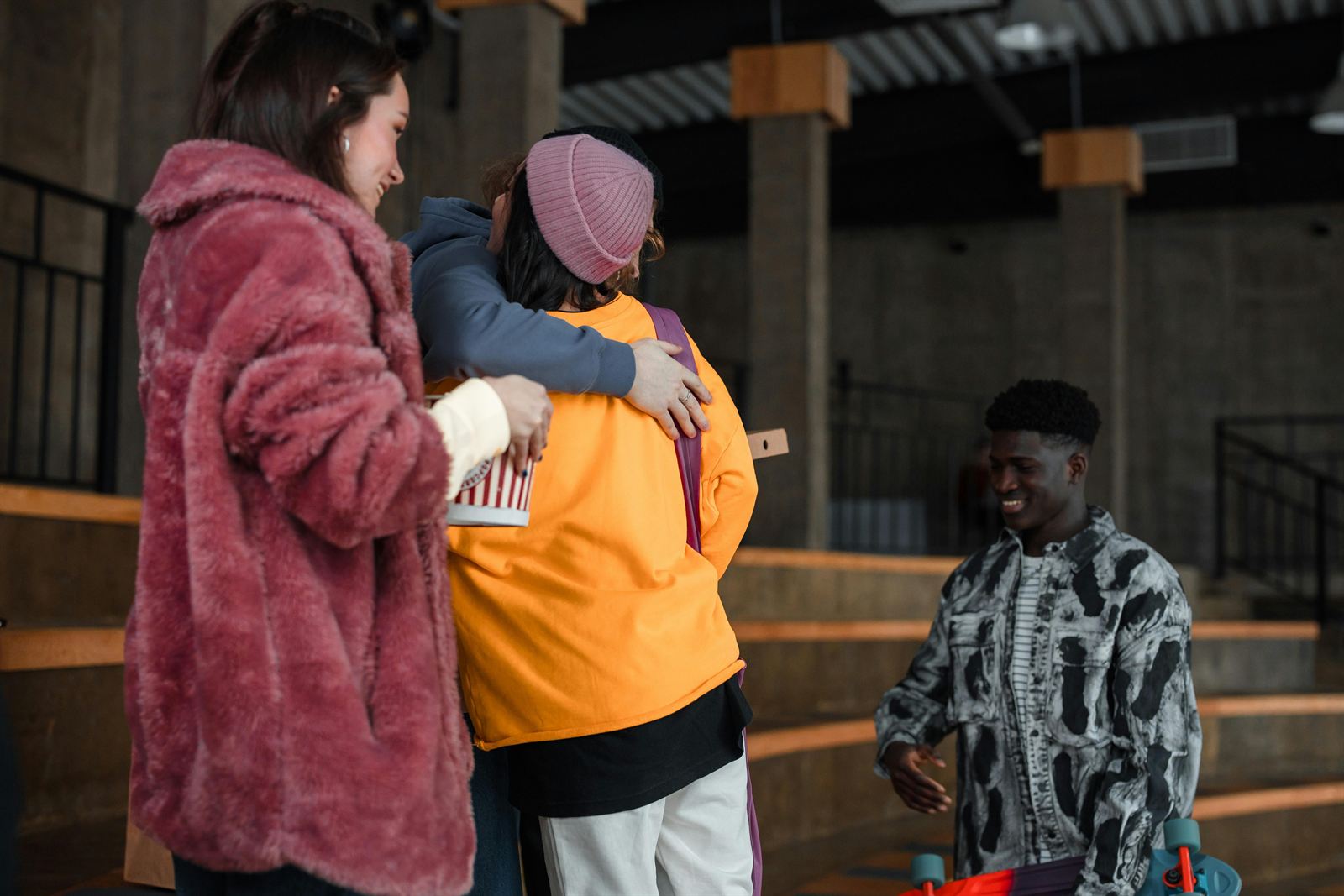 Young people together in a social setting